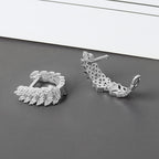 Light Luxury Wheat Ear Earrings Cold Wind Golden Earrings