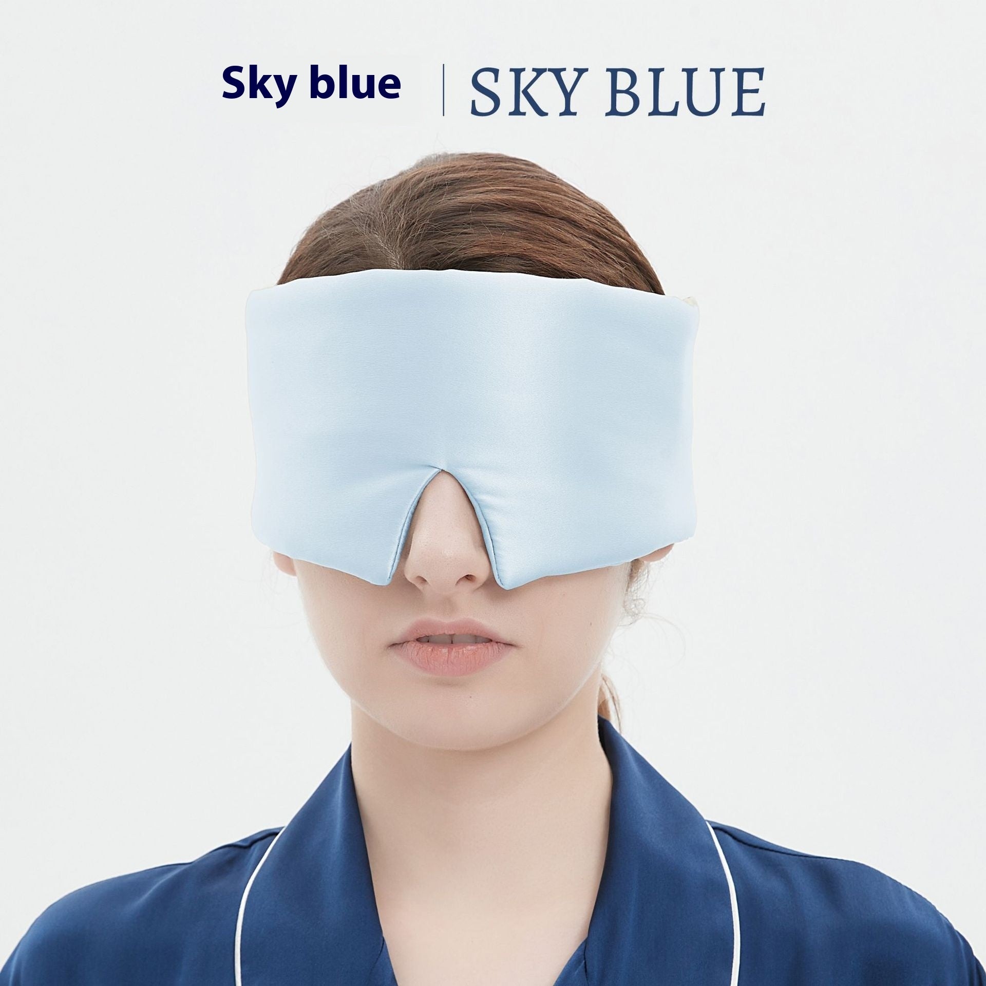 Comfortable Solid Color Silk Velcro Eye Mask