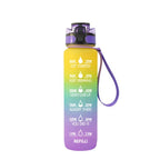 Transparent Flask Water Bottle 1000ml Bottled Kawaii Bottle Bpa Free Infuser Plastic Milk Sports Clear Water Bottle Kawaii Cup