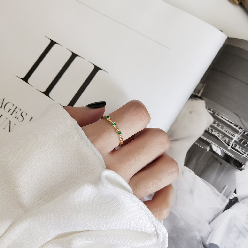 Adjustable wild woven ring