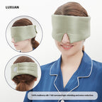 Comfortable Solid Color Silk Velcro Eye Mask