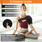 1Pc Heated Shoulder Brace Electric Heating Pad Therapy Shoulder Heating Wrap Compression Sleeve For Shoulder Pain Muscle Stiffness Bursitis Tendonitis