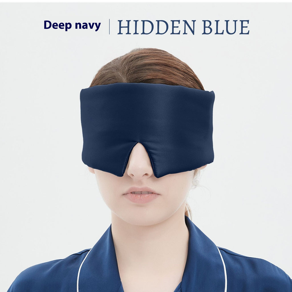 Comfortable Solid Color Silk Velcro Eye Mask