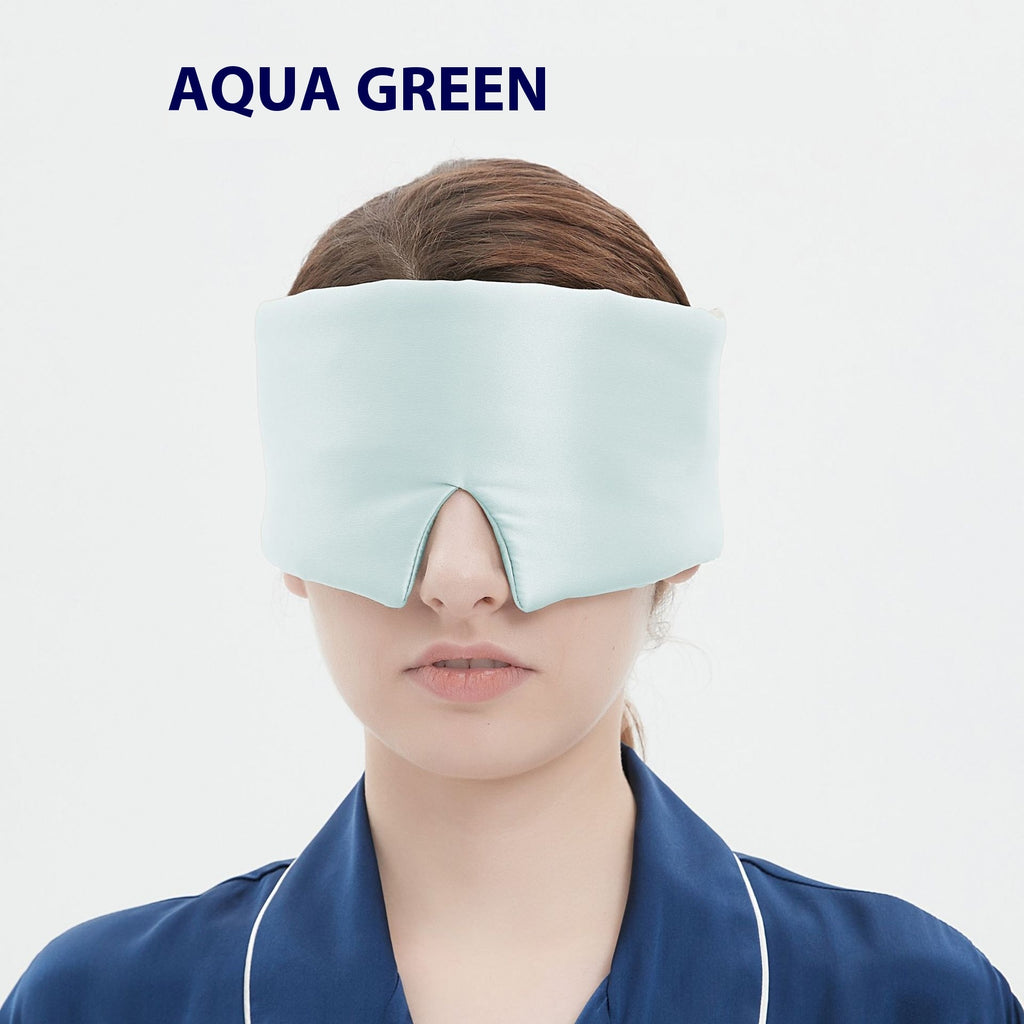 Comfortable Solid Color Silk Velcro Eye Mask